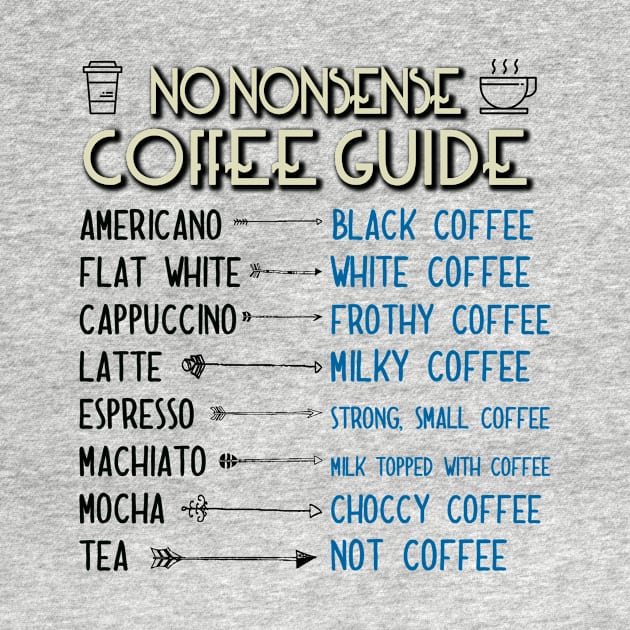 No Nonsense Coffee Guide by bullshirter